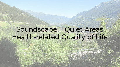 Soundscape - Quiet Areas - Health-related Quality of Life